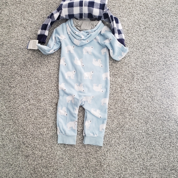 Hudson Baby 2 Hooded Fleece jumpsuits, 24 months - Picture 3 of 10